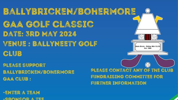 Ballybricken Bohermore GAA Golf Classic 3rd May 2024
